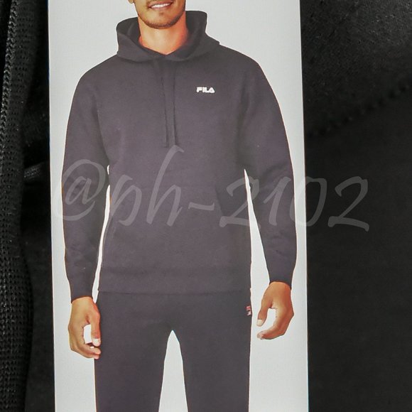 FILA Men’s Performance Hoodie -BLACK - Picture 1 of 5